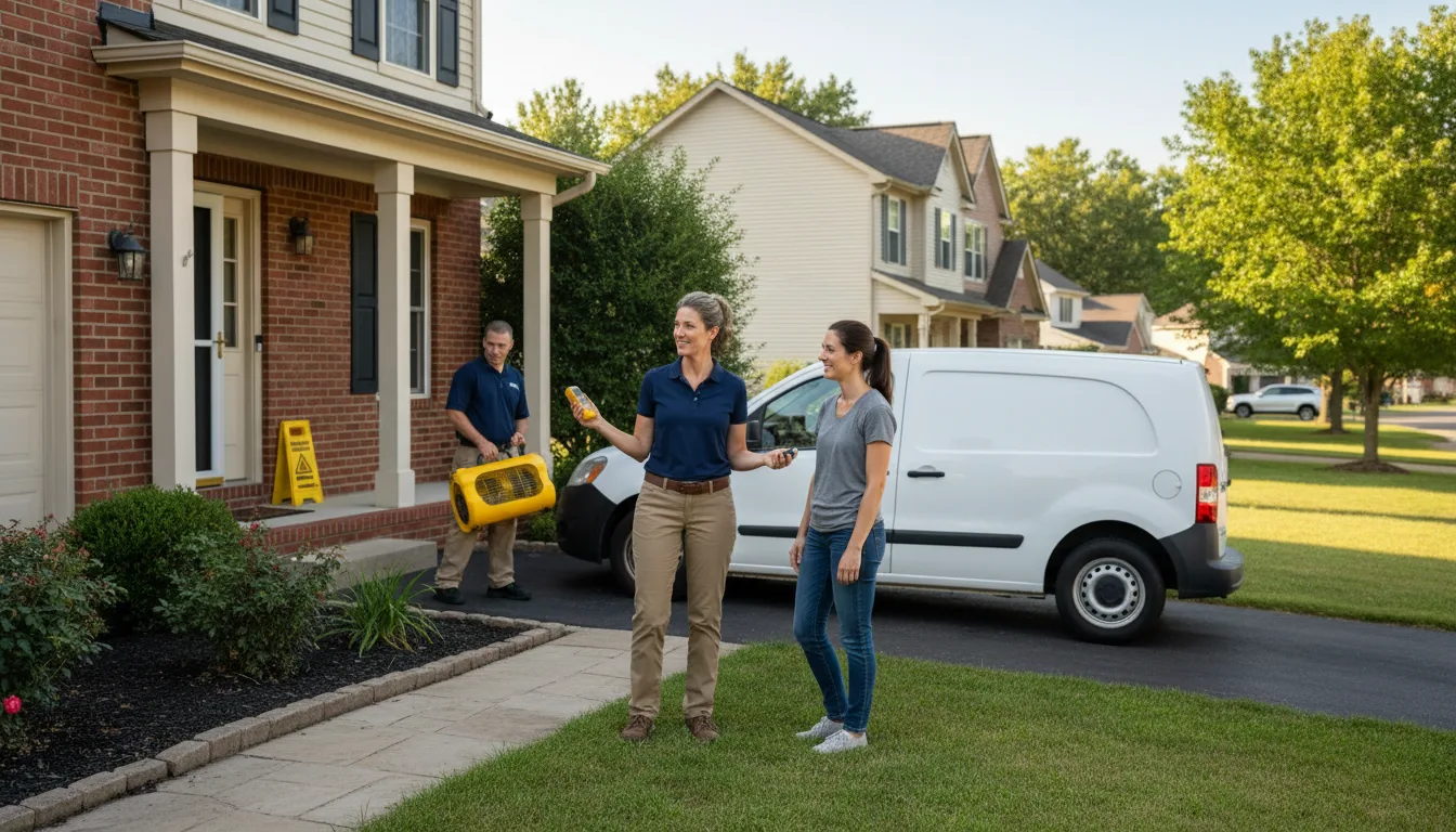 Water restoration image for Water Damage & Restoration Services in Mchenry, ND